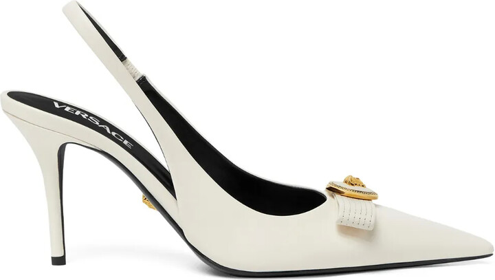 Versace 85mm Leather Pumps