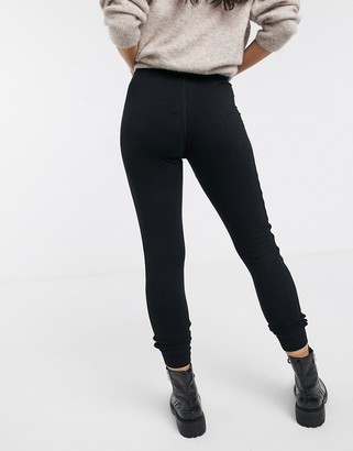 Topshop side stripe skinny sweatpants in black - ShopStyle Activewear Pants
