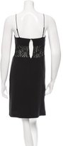 Thumbnail for your product : Adam Lippes Lace-Trimmed Silk Dress