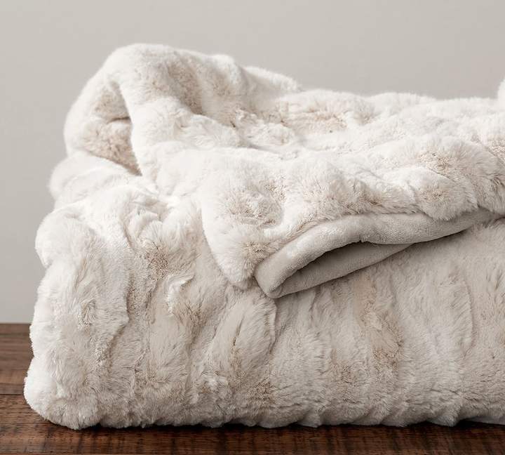 Pottery Barn Faux Fur Throw ShopStyle Home & Living