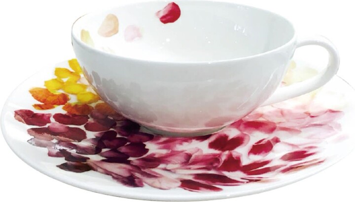 White Petals - Cup & Saucer