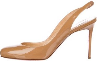 Christian Louboutin Patent Leather Slingback Pumps