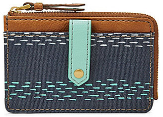 Fossil Keely Striped Tab Card Case