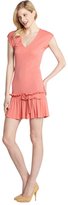 Thumbnail for your product : RED Valentino pink drop waist bow hem sleeveless dress