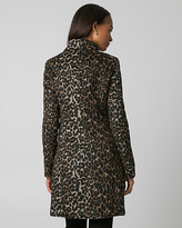 Thumbnail for your product : Le Château Leopard Print Jacquard Wrap Coat
