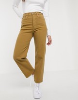 Thumbnail for your product : Levi's Ribcage straight leg ankle grazer jeans in tan