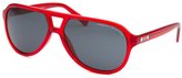 Thumbnail for your product : Armani Exchange Men's Rectangle Transparent Red Sunglasses