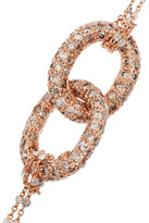Thumbnail for your product : Carolina Bucci 18-karat rose and white gold diamond necklace