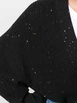 Thumbnail for your product : Brunello Cucinelli Ribbed Sequin-Embellished Cardigan