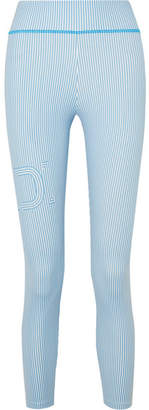 Fendi Striped Stretch Leggings - Blue