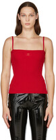 Thumbnail for your product : Courreges Red Rib Tank Top