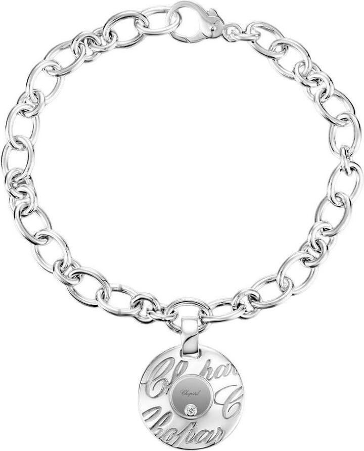 Chopard Chopardissimo 18kt White Gold Happy Diamond Bracelet