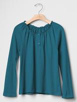 Thumbnail for your product : Gap Ruffle-trim henley