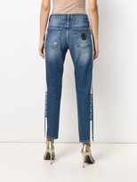 Thumbnail for your product : Philipp Plein Side-Striped Boyfriend Jeans