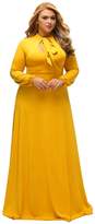 Thumbnail for your product : Lalagen Women's Vintage Long Sleeve Plus Size Evening Party Maxi Dress Gown XXL