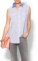 Thumbnail for your product : Equipment Sleeveless Slim Signature Print Silk Blouse