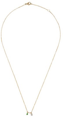 Raphaele Canot Set Free Diamond, Tsavorite & 18kt Gold Necklace - Green