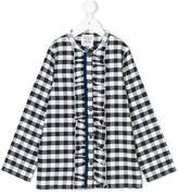 Thumbnail for your product : Douuod Kids ruffled gingham top