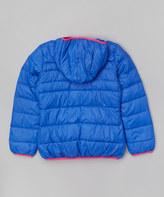 Thumbnail for your product : Hawke & Co Dazzle Blue Fleece-Lined Puffer Coat - Girls