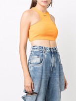 Thumbnail for your product : Off-White Logo-Print Cropped Tank Top