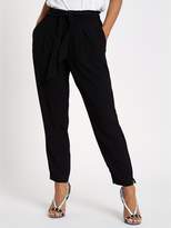 Thumbnail for your product : RI Petite RI Petite Belt Detail Tapered Fit Trousers- Black