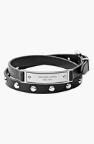 Thumbnail for your product : MICHAEL Michael Kors Michael Kors 'Heritage' Leather Wrap Bracelet