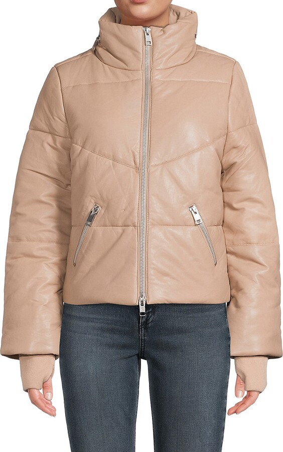 Walter Baker Edwina Lamb Leather Puffer Jacket ShopStyle