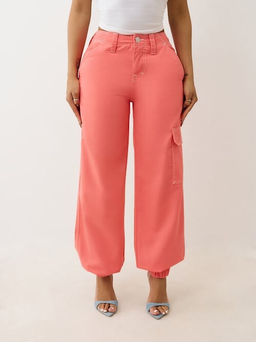 True Religion Bobbi Baggy Cargo Jogger