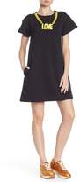 Thumbnail for your product : Love Moschino Short Sleeve Chain Accent Dress