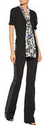 Just Cavalli Sequin-trimmed mid-rise bootcut jeans