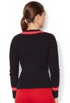 Thumbnail for your product : Lauren Ralph Lauren Cable Knit V Neck Sweater