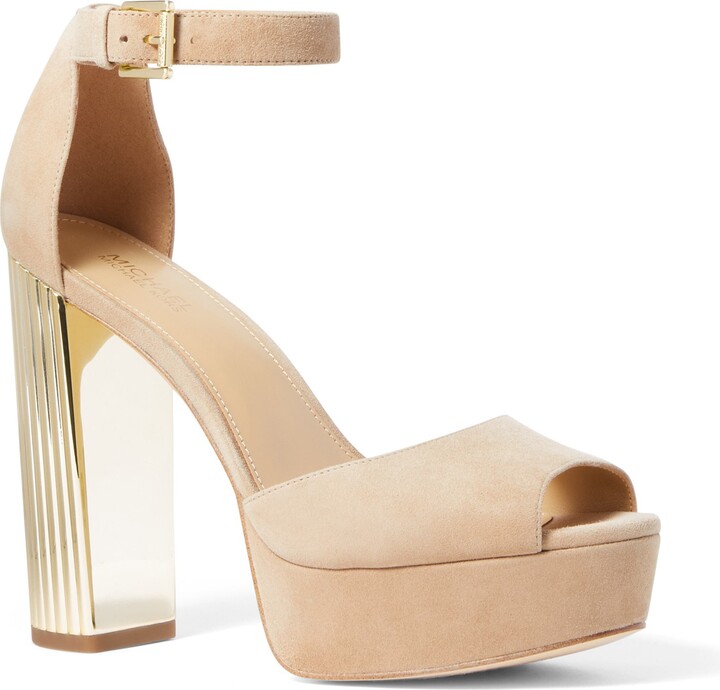Michael Kors Heel Strap Women's Brown Sandals | ShopStyle