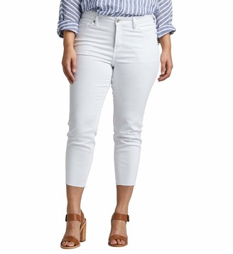 Silver Jeans Co Womens Avery Curvy-fit High Rise Skinny Crop 