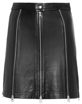 McQ Leather miniskirt