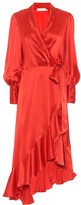 Thumbnail for your product : Zimmermann Silk satin wrap dress