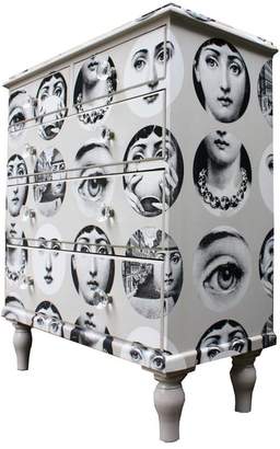 Fornasetti Bryonie Porter Faces Chest Of Drawers