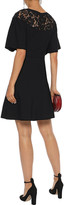 Thumbnail for your product : Valentino Corded Lace-paneled Ponte Mini Dress