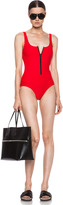 Thumbnail for your product : Lisa Marie Fernandez Jasmine Nylon-Blend Maillot in Red