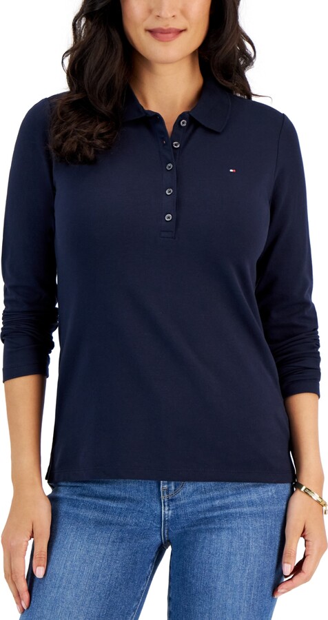 Tommy Hilfiger Women's Blue Polos | ShopStyle
