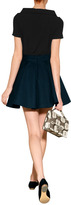 Thumbnail for your product : RED Valentino Short Sleeve Top with Bow Collar in Black