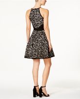 Thumbnail for your product : Xscape Evenings Laser-Cut Fit & Flare Halter Dress