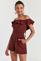 Thumbnail for your product : Oh My Love Waterlilly Off-The-Shoulder Ruffle Romper