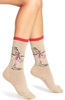 Thumbnail for your product : Hot Sox 'Dancer Study' Socks (3 for $15)