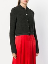 Thumbnail for your product : Romeo Gigli Pre Owned Cropped Textured Cardigan