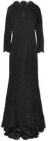 Dolce & Gabbana - Floral-lace Gown - Black