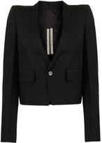 Thumbnail for your product : Rick Owens Peak-Lapel Single-Breasted Blazer