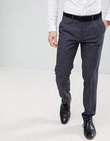 Thumbnail for your product : Farah Smart Skinny Wedding Suit Pants In Navy Fleck