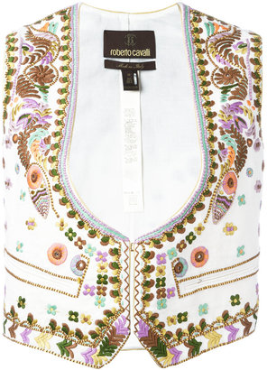 Roberto Cavalli embroidered waistcoat