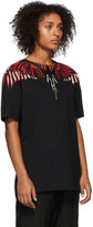 Thumbnail for your product : Marcelo Burlon County of Milan Black Geometric Wings T-Shirt