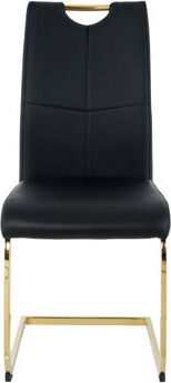 Orren Ellis Modern Dining Chairs With Faux Leather Padded Seat Dining Living Room Chairs Upholstered Chair With Chrome Metal Legs Design For Kitchen, Living, Bedr